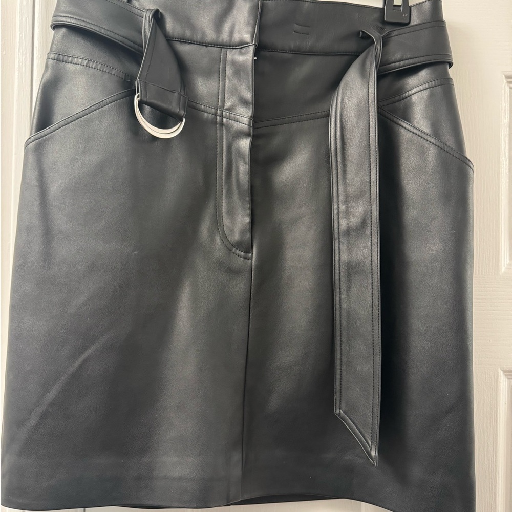 Black Leather Skirt
